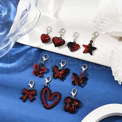 10Pcs Alloy Pendant Decorations HJEW-JM03421-1