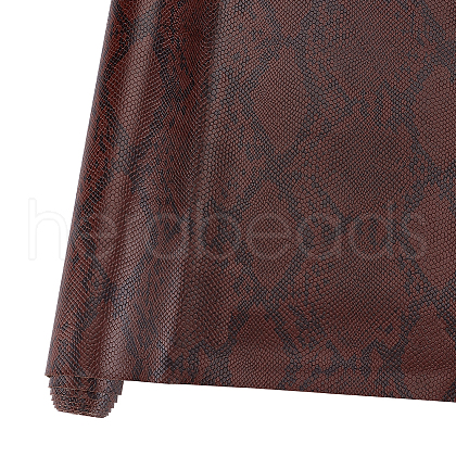 Snakeskin Pattern PU Leather Fabric DIY-WH0308-352A-1