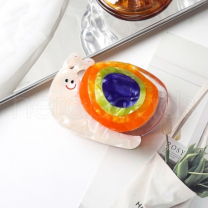 Cute Snail Cellulose Acetate Claw Hair Clips PW-WG91EC9-02-1