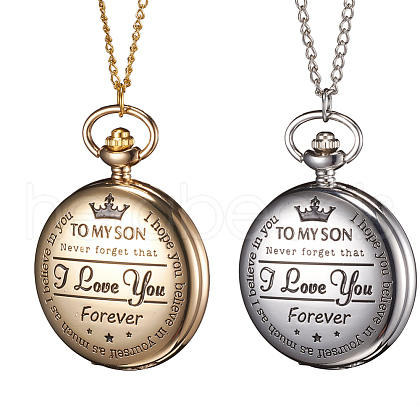 Alloy Pendant Necklace Quartz Pocket Watches WACH-L044-06-1