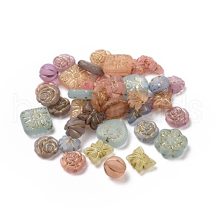 Plating Acrylic Beads OACR-C013-16-1