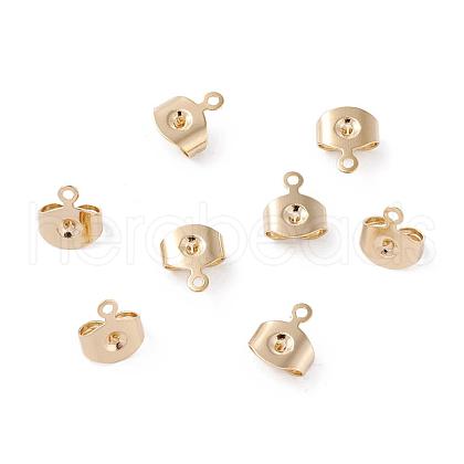 Brass Ear Nuts KK-P001-75G-A-1