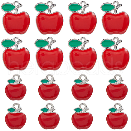 SUNNYCLUE 40Pcs 2 Styles Alloy Enamel Pendants FIND-SC0012-90-1