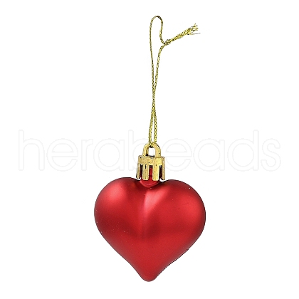Valentine's Day Electroplate Plastic Heart Pendants Decorations KY-D020-02C-1