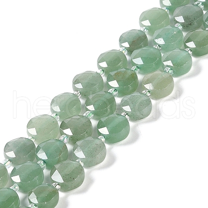 Natural Green Aventurine Beads Strands G-N342-14-1