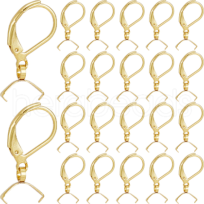 SOFPLATE 60Pcs 304 Stainless Steel Leverback Earring Findings STAS-SP0001-21G-1