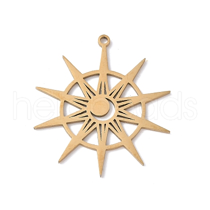 304 Stainless Steel Pendants STAS-K298-07G-1