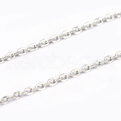 3.28 Feet 304 Stainless Steel Cable Chains X-CHS-L001-67-0.4mm-1