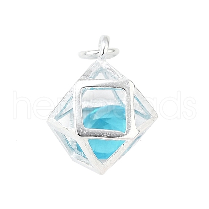 S925 Sterling Silver with Cubic Zirconia Charms STER-Q006-07B-P-1