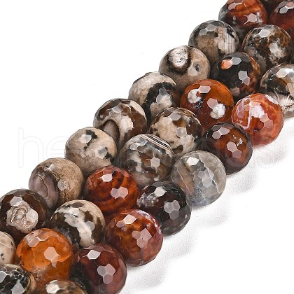 Natural Fire Crackle Agate Beads Strands G-L595-A02-01F-1