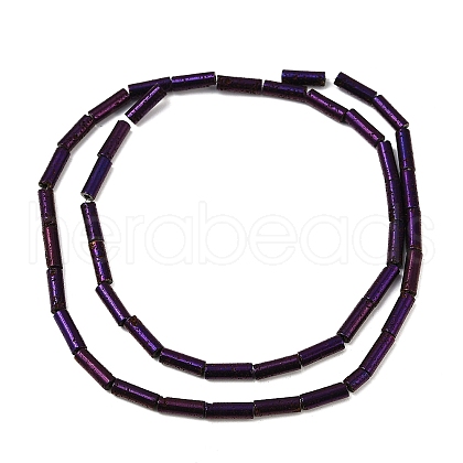 Electroplated Natural Lava Rock Beads Strands G-K388-03A-10-1