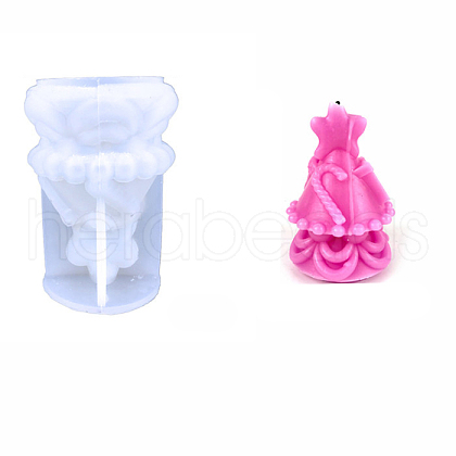 DIY Christmas Tree Food Grade Silicone Candle Molds XMAS-PW0001-023H-1