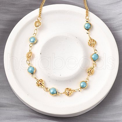 304 Stainless Steel Curb Chain Necklaces NJEW-V009-02G-1