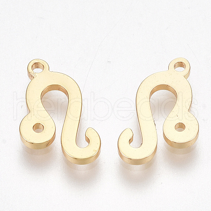 Ion Plating(IP) 304 Stainless Steel Charms STAS-S107-06H-1