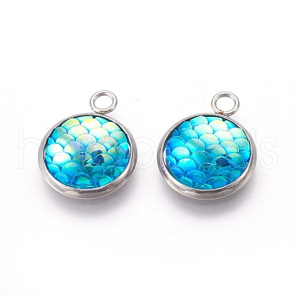 Resin Pendants RESI-L024-10-1
