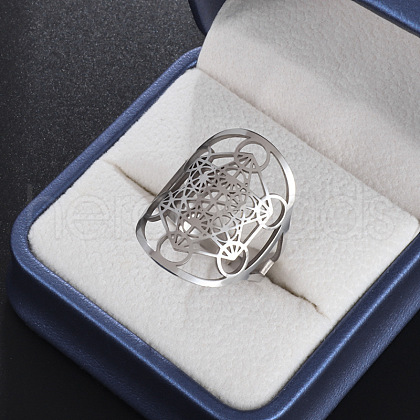 Irish Kate Knot 304 Stainless Steel Hollow Cuff Rings FS-WG925D4-01-1