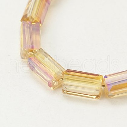 Electroplate Glass Beads EGLA-J023-8x4mm-WLS03-1
