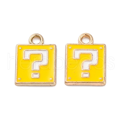 Alloy Enamel Charms ENAM-Q001-08G-01-1