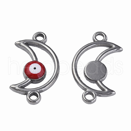 304 Stainless Steel Enamel Connector Charms STAS-N087-61-01P-1