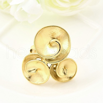 304 Stainless Steel Cuff Rings RJEW-D320-04G-1