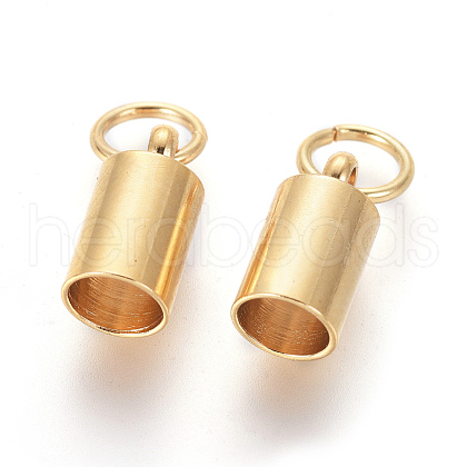 201 Stainless Steel Cord Ends STAS-L233-068D-G-1