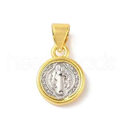 Rack Plating Brass Pendants KK-S380-31G-A-1