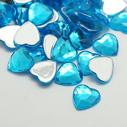 Imitation Taiwan Acrylic Rhinestone Cabochons GACR-A025-18x18mm-32-1