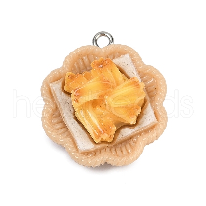 Opaque Resin Pendants RESI-S016-01H-1