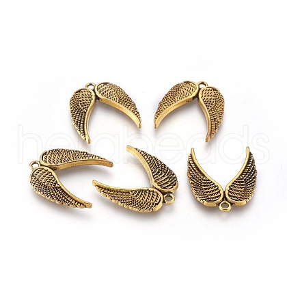 Tibetan Style Alloy Pendants TIBEP-15388-AG-RS-1