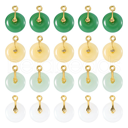  36Pcs 4 Colors Glass Pendants GLAA-TA0002-45-1