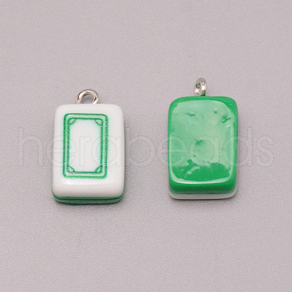 Resin Pendants RESI-WH0025-04-1