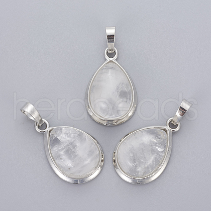 Natural Quartz Crystal Pendants G-L512-C23-1
