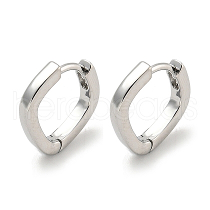 Brass Hoop Earrings EJEW-L211-010P-P-1