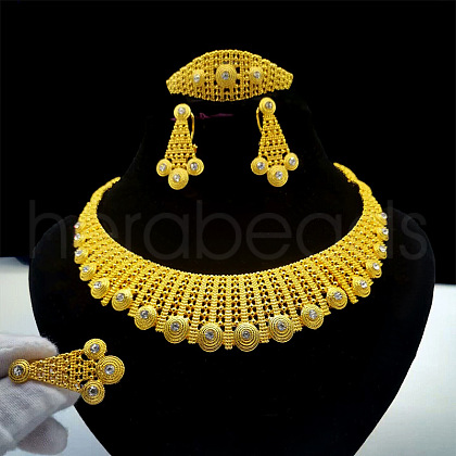 Alloy Crystal Rhinestone Jewelry Sets FS-WG3B45B-01-1