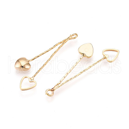 Brass Chain Tassel Pendants X-KK-N231-59G-NF-1