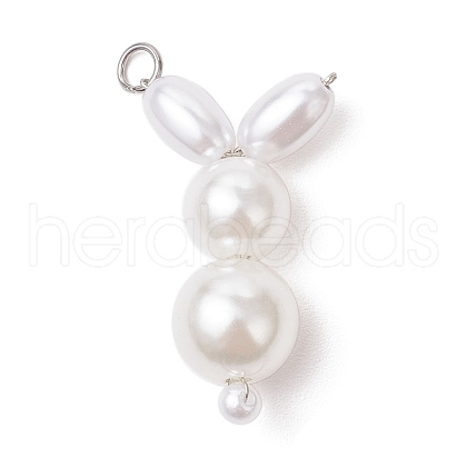Thanksgiving Day ABS Plastic Imitation Pearl Pendants PALLOY-JF03736-1