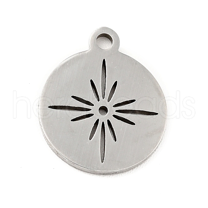 Non-Tarnish 201 Stainless Steel Pendants STAS-E015-07P-1