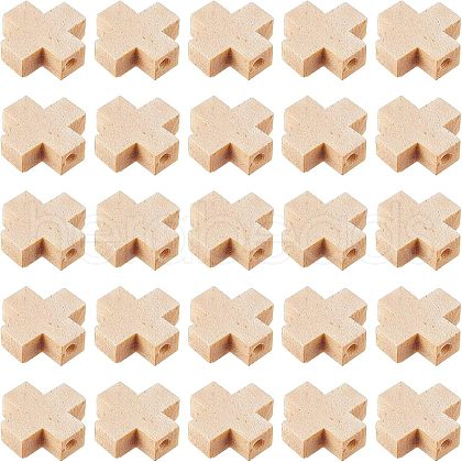  2 Bags Wood Beads WOOD-NB0001-80-1