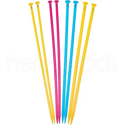  4 Pairs 4 Style Plastic Knitting Needles TOOL-NB0001-95-1