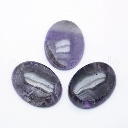 Natural Amethyst Cabochons X-G-P393-I20-1