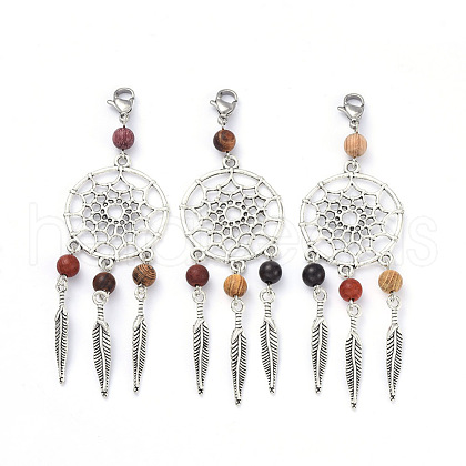 Tibetan Style Alloy Pendants HJEW-JM00392-1