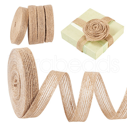 10M Braided Burlap Ribbon OCOR-TAC0015-13B-1
