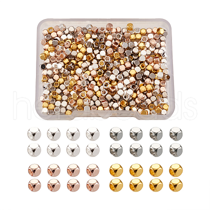  Jewelry Brass Cube Spacer Beads KK-PJ0001-02-1