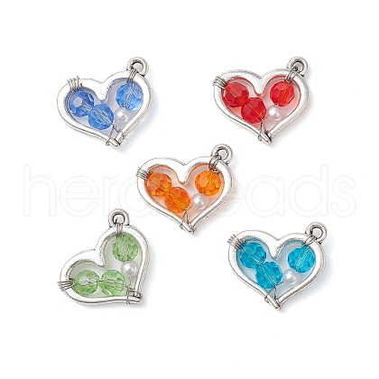 Glass Pendants PALLOY-JF03675-1