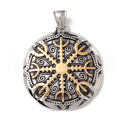 304 Stainless Steel Pendants STAS-M299-30AS-1