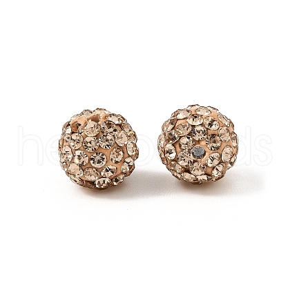 Pave Disco Ball Beads X-RB-A130-10mm-15-1