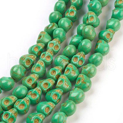 Dyed Synthetic Turquoise Bead Strands G-M145-18-1