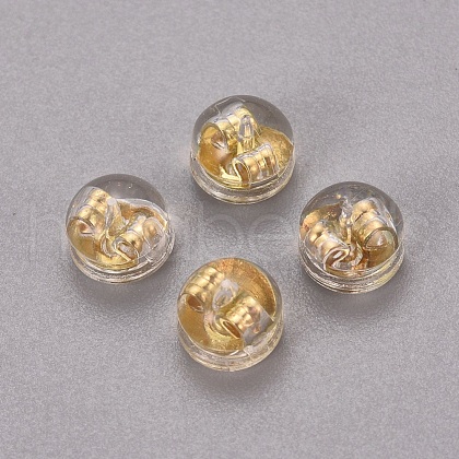 Brass & Plastic Ear Nuts KK-I664-04G-1