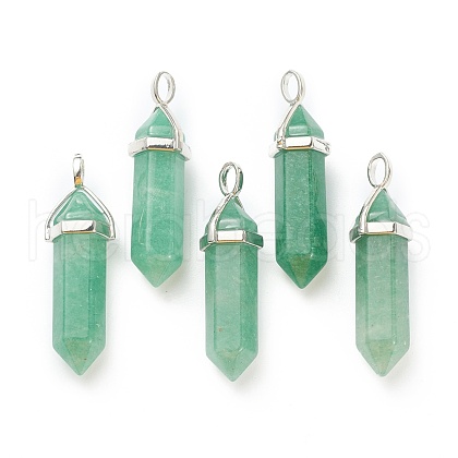 Natural Green Aventurine Pendants G-M378-01P-A08-1