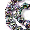Electroplated Synthetic Non-magnetic Hematite Beads Strands G-Q174-04D-4